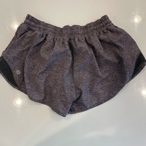 Lululemon Hotty Hot 3 in shorts. Charcoal. Size 10.